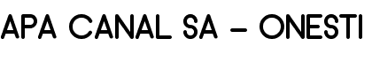 APA CANAL SA - ONESTI